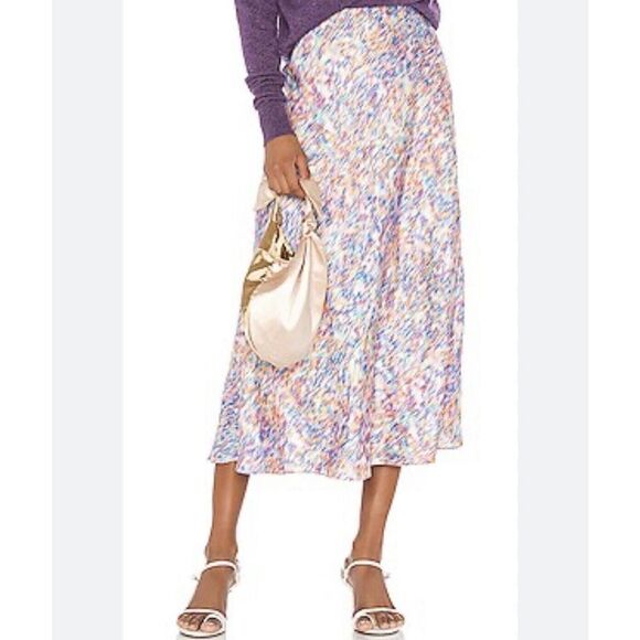 Rebecca Minkoff Dresses & Skirts - REBECCA MINKOFF Skirt Womens 4 Davis Midi Unlined A-Line Multicolor Print